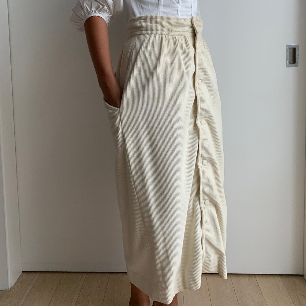 vintage COURREGES PARIS corduroy skirt